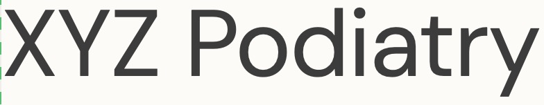logo for XYZ podiatry 