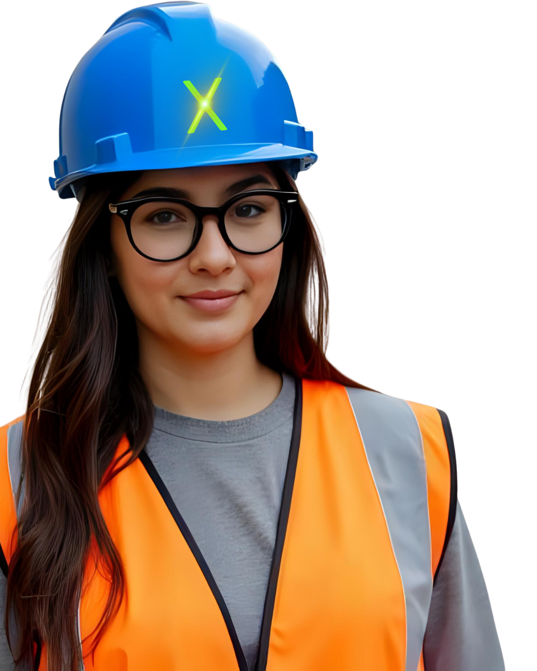 Persona con casco y Lentes Industriales -  Energía Solar - Instalación de Paneles Solares - Soluciones Inteligentes