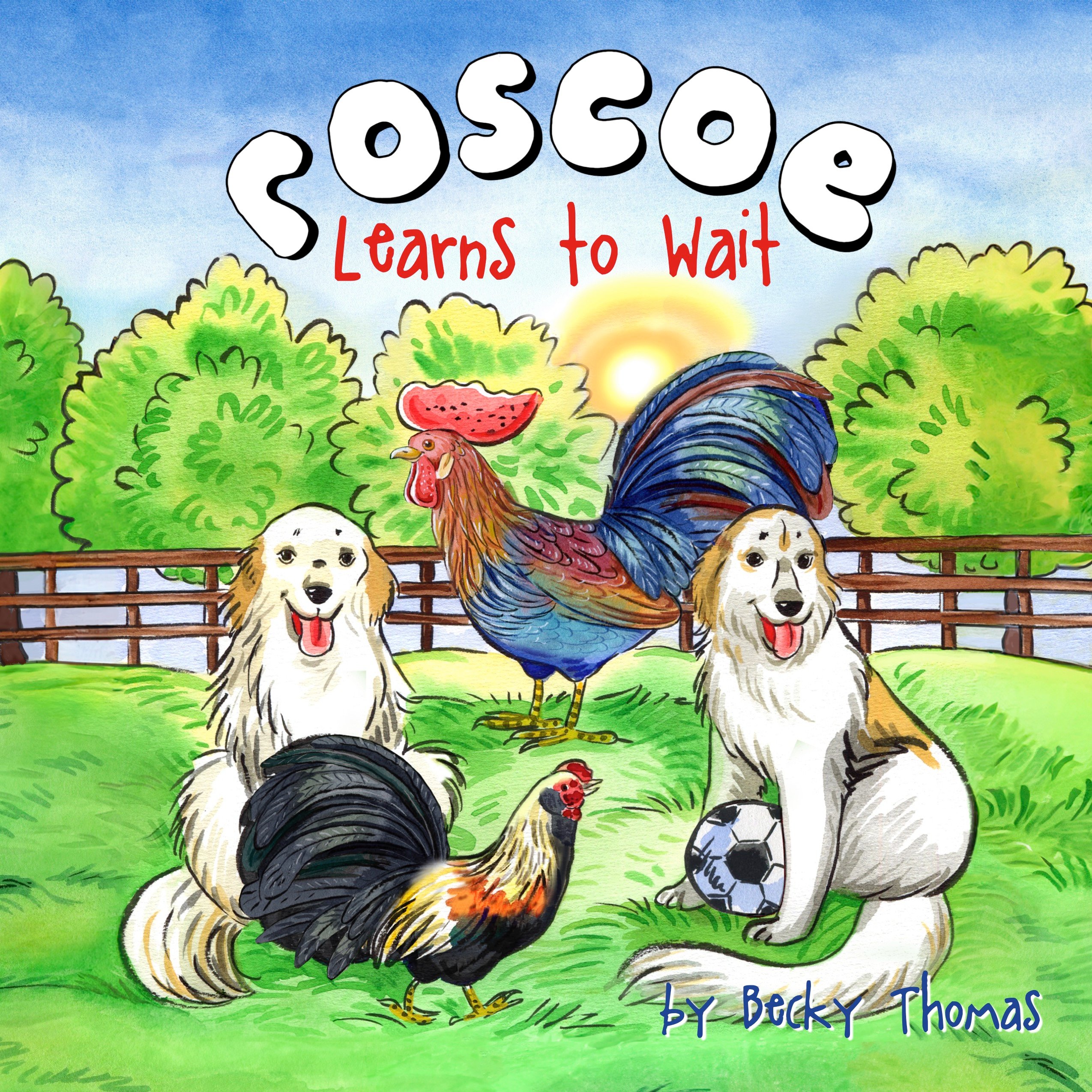 cover art for the 'learns to wait' book. Unique chicken stories for kids, Charming chicken tales for children, Little chicken adventures for kids, Illustrated chicken books for toddlers, Chickens in kids' bedtime stories, Farmyard chicken fun books, Children’s chicken fables, Interactive chicken books for preschoolers, Whimsical chicken books for kids, Chicken-themed children’s bedtime tales, Cute chicken stories for early readers, Educational stories about chickens for kids, Farm animal stories with chickens, Original chicken picture books for children, Children’s book series about chickens, Enchanted chicken stories for kids, Gentle chicken tales for toddlers, Fun chicken characters in children’s books, Chicken-themed picture stories for kids, Chickens in children’s fantasy books