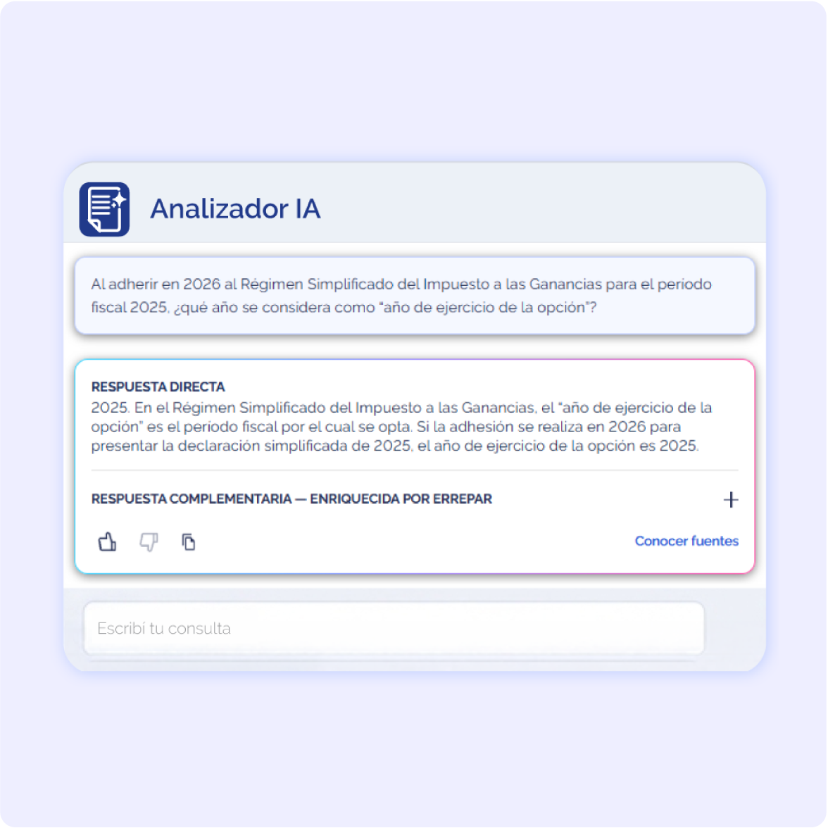 Ejemplo de Chat con Analizador IA