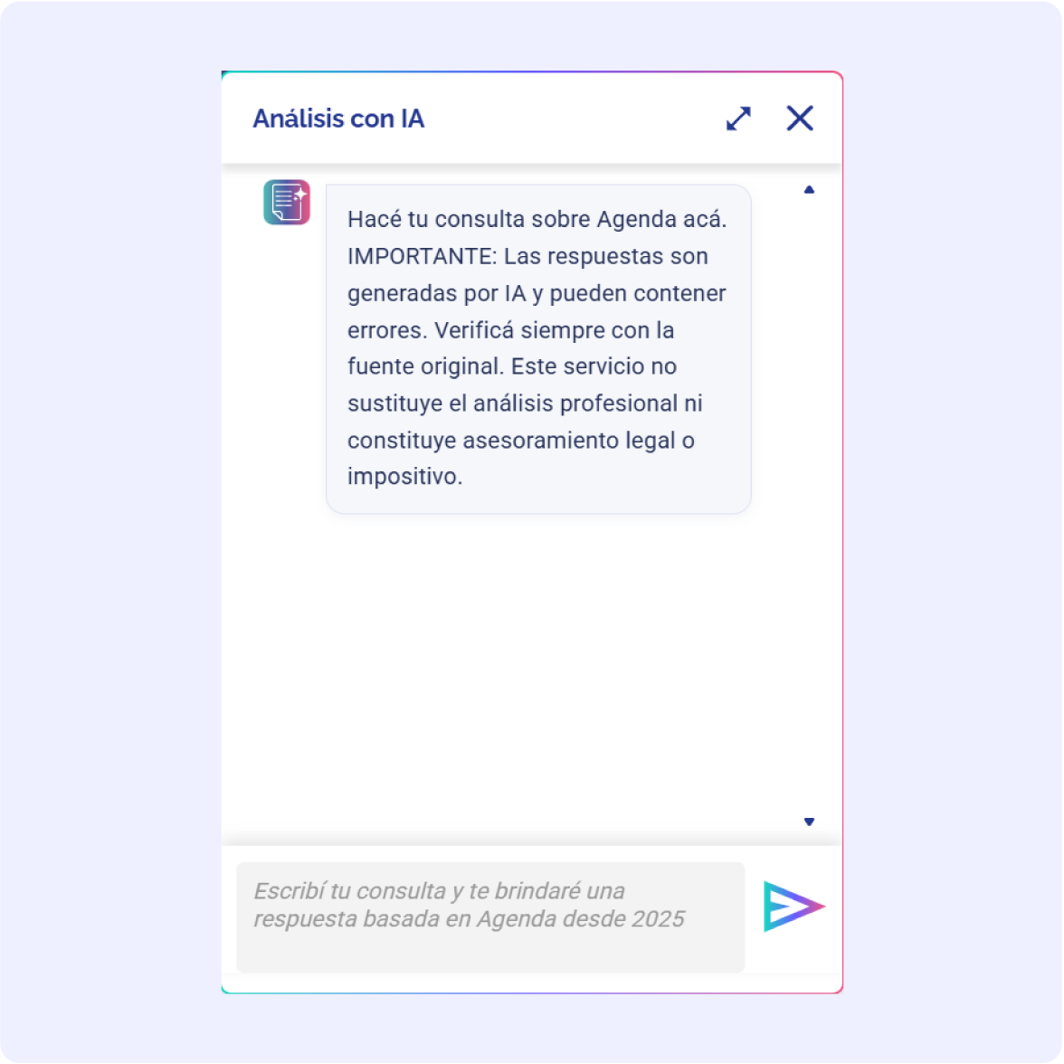 Ejemplo de Chat con Analizador IA