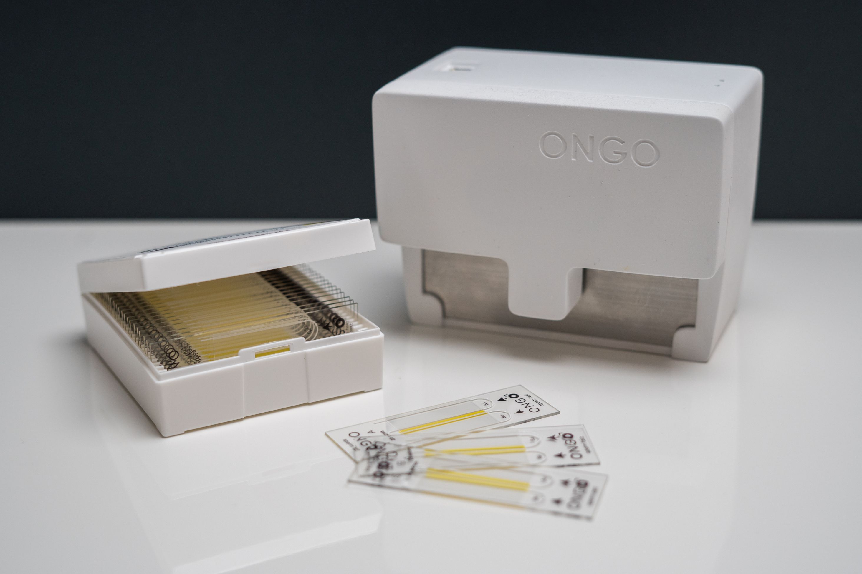 ONGO VISION - Portable sperm analysing unit with ONGO Slides from www.ongovettech.com