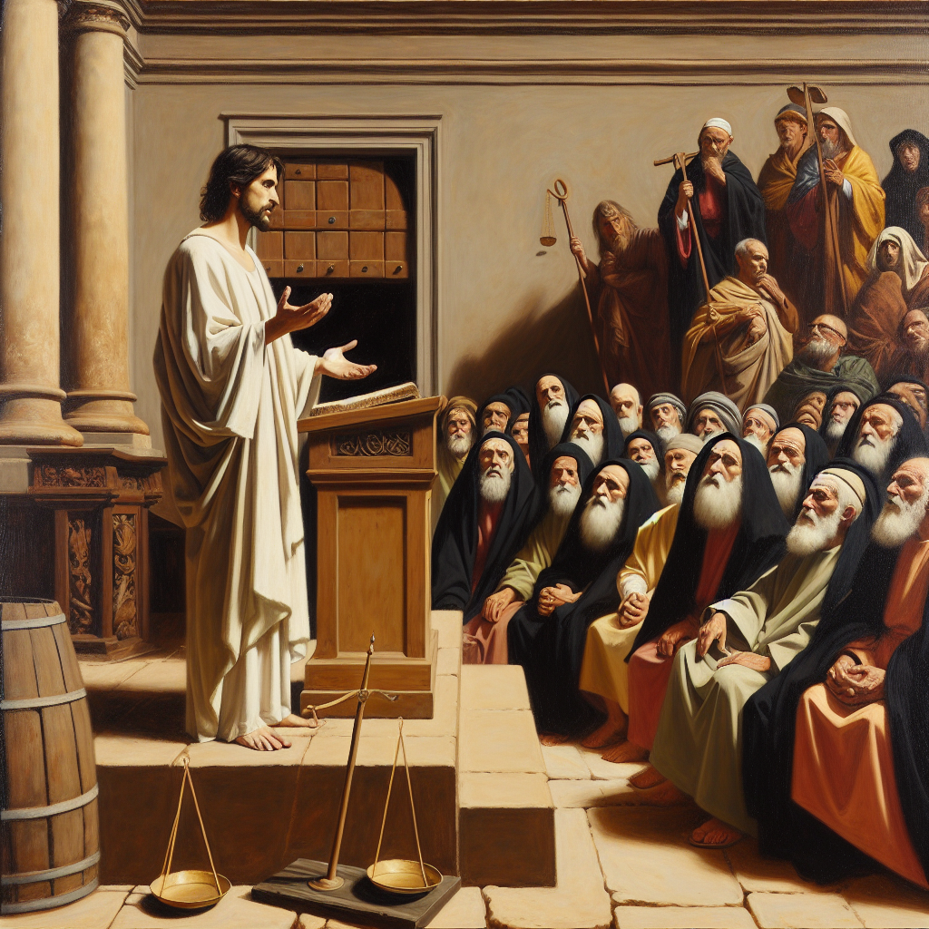 Jesus Condemns Scribes and Pharisees' Hypocrisy in Matthew 23