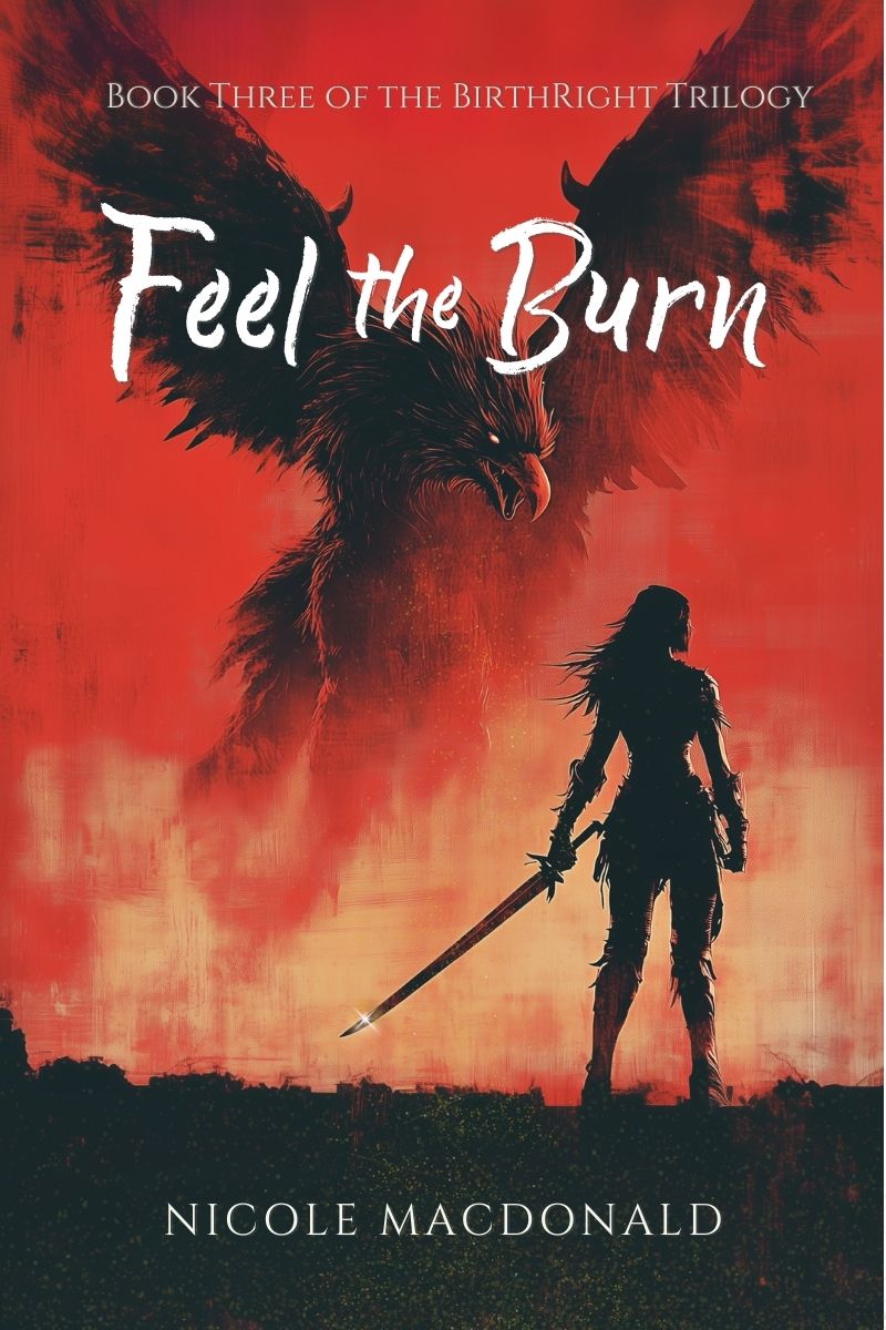 Cover of Feel the Burn by Nicole MacDonald, epic portal fantasy novel