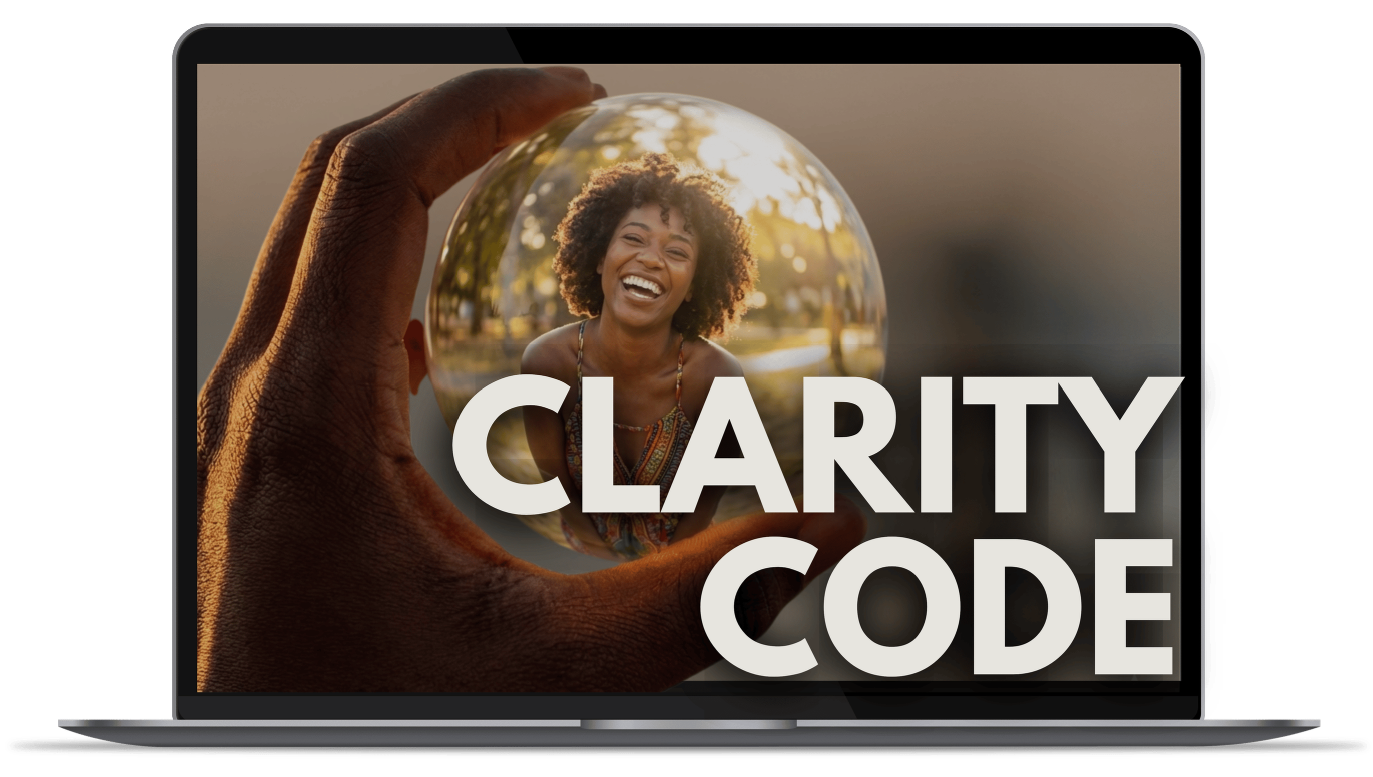 Clarity Code assessment mockup — a mindset coaching tool by Black life coach Rashidat, designed to help strong Black women, corporate baddies, and boss babes identify emotional blocks and step confidently into their soft girl era.