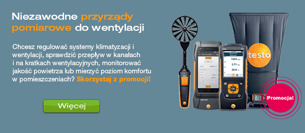 Niezawodne przyrzady pomiarowe do wentylacji