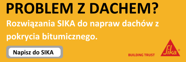 PROBLEM Z DACHEM? Rozwiązania SIKA do napraw dachów z pokrycia bitumicznego.