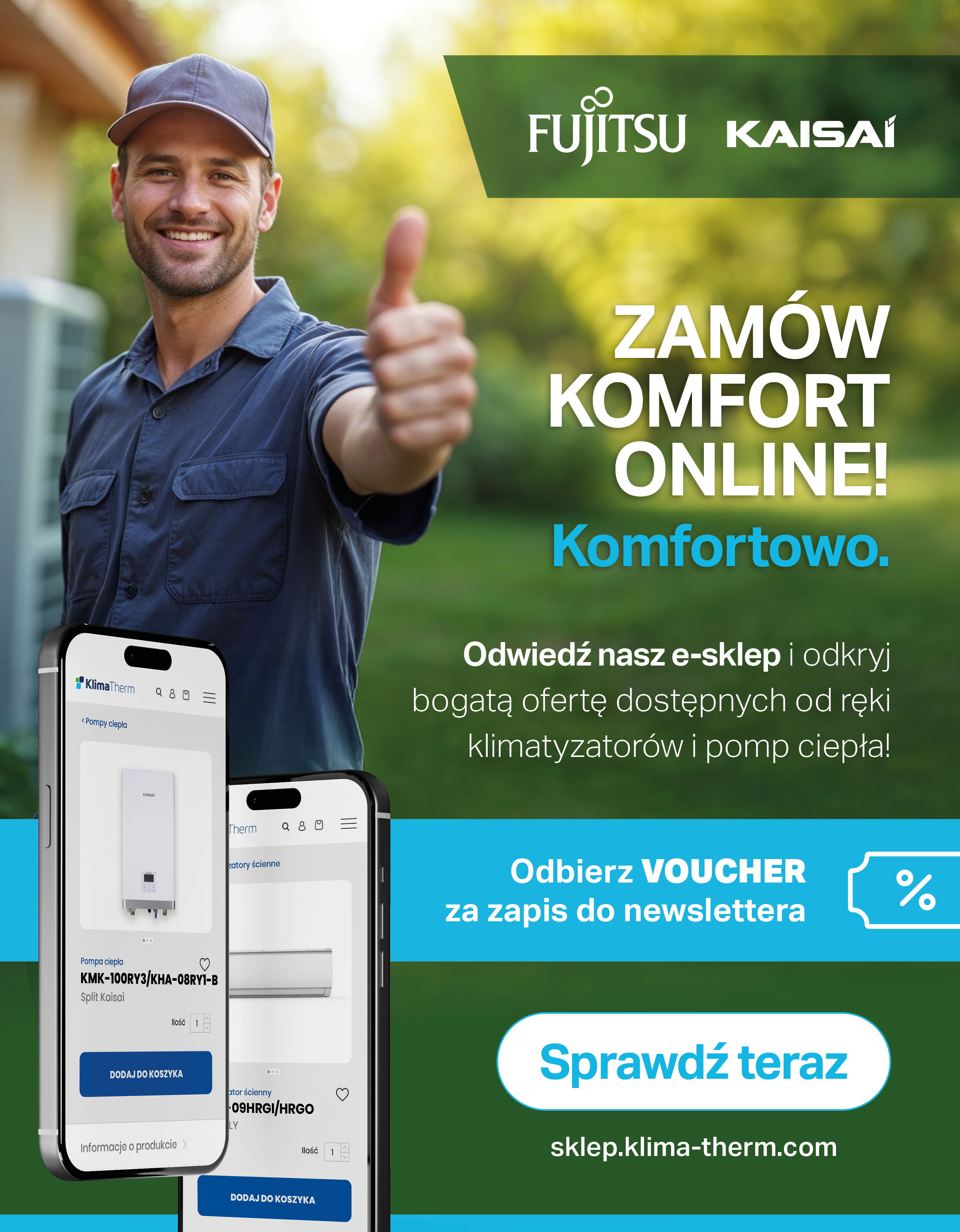 Odwiedź nasz e-sklep i odkryj bogatą ofertę dostępnych od ręki klimatyzatorów i pomp ciepła!