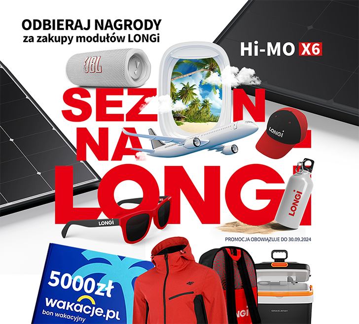 PROMOCJA: Odbieraj NAGRODY za zakupy modułów LONGi