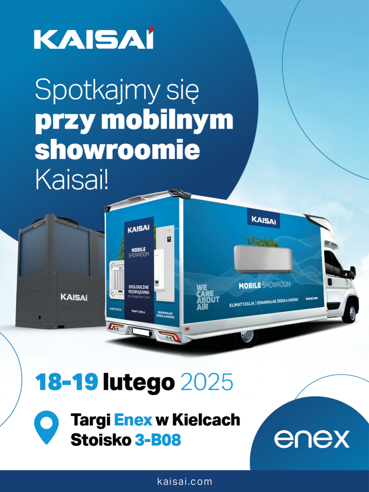 Spotkajmy się przy mobilnym showroomie Kaisai na targach Enex