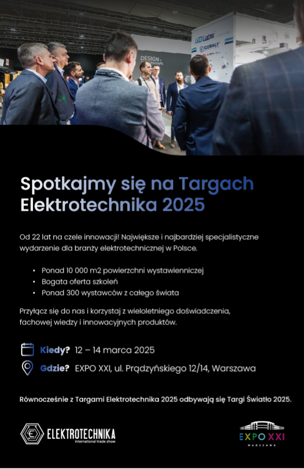 Spotkajmy się na Targach Elektrotechnika 2025
