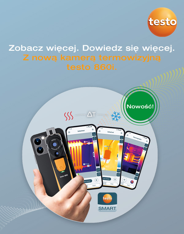 Nowa bezprzewodowa kamera termowizyjna testo 860i