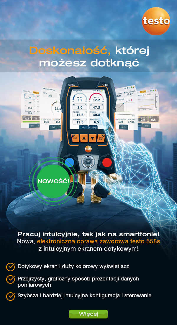 Nowa elektroniczna oprawa zaworowa testo 558s