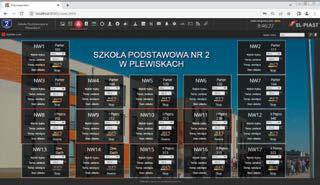 Wizualizacja systemu BMS w szkole 2