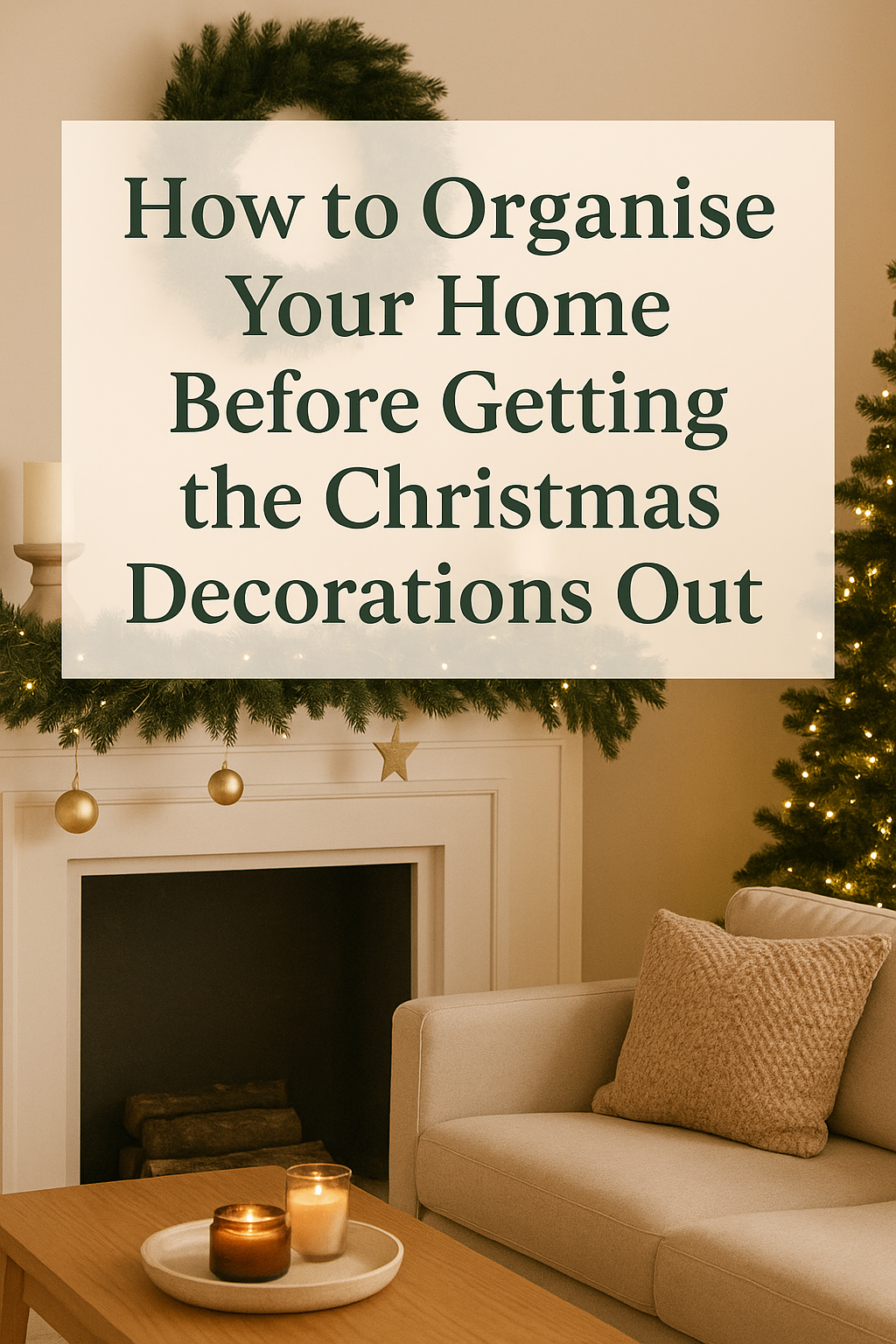 🎄 How to Organise Your Home Before Getting the Christmas Decorations Out