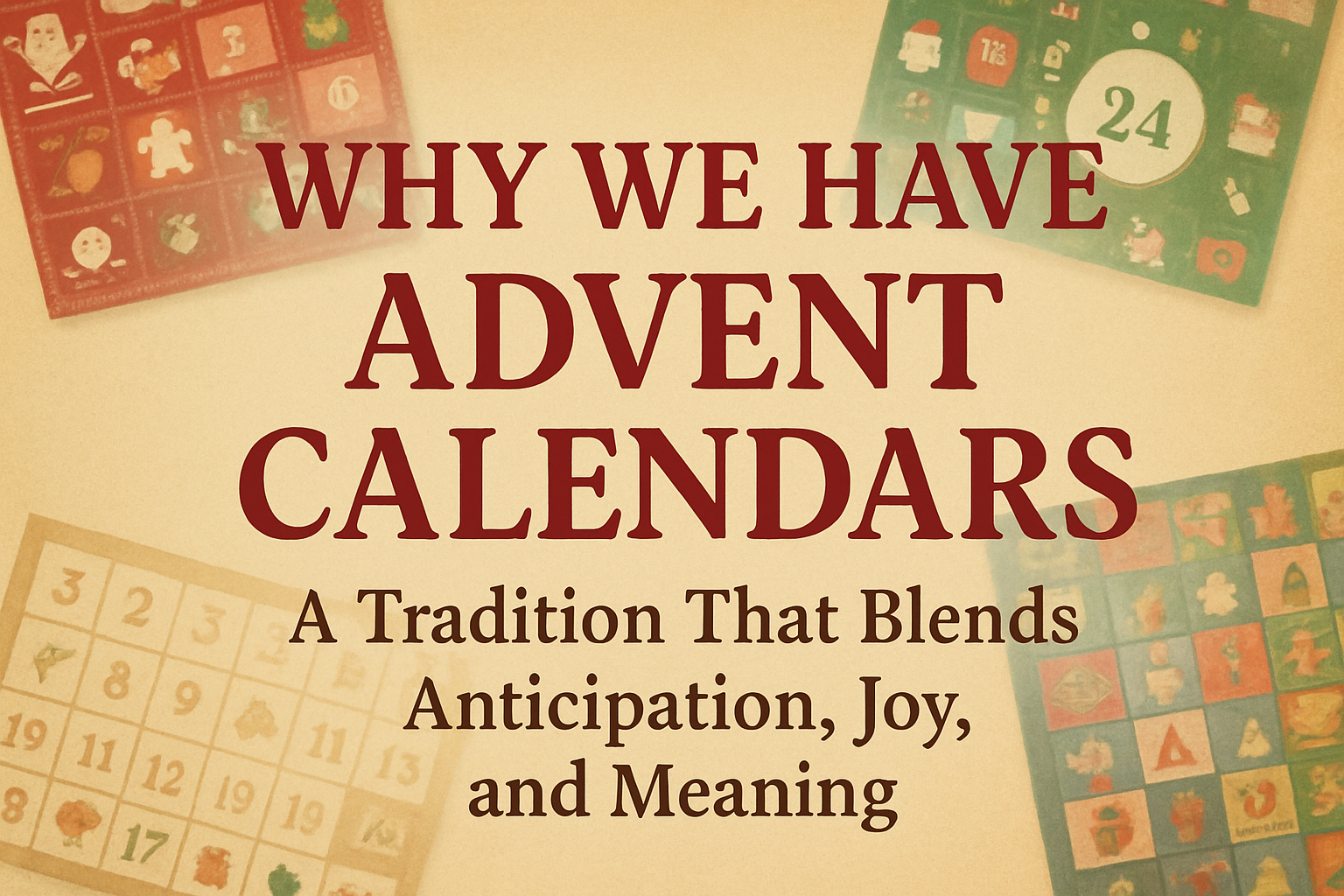 Why We Have Advent Calendars: A Tradition That Blends Anticipation, Joy, and Meaning
