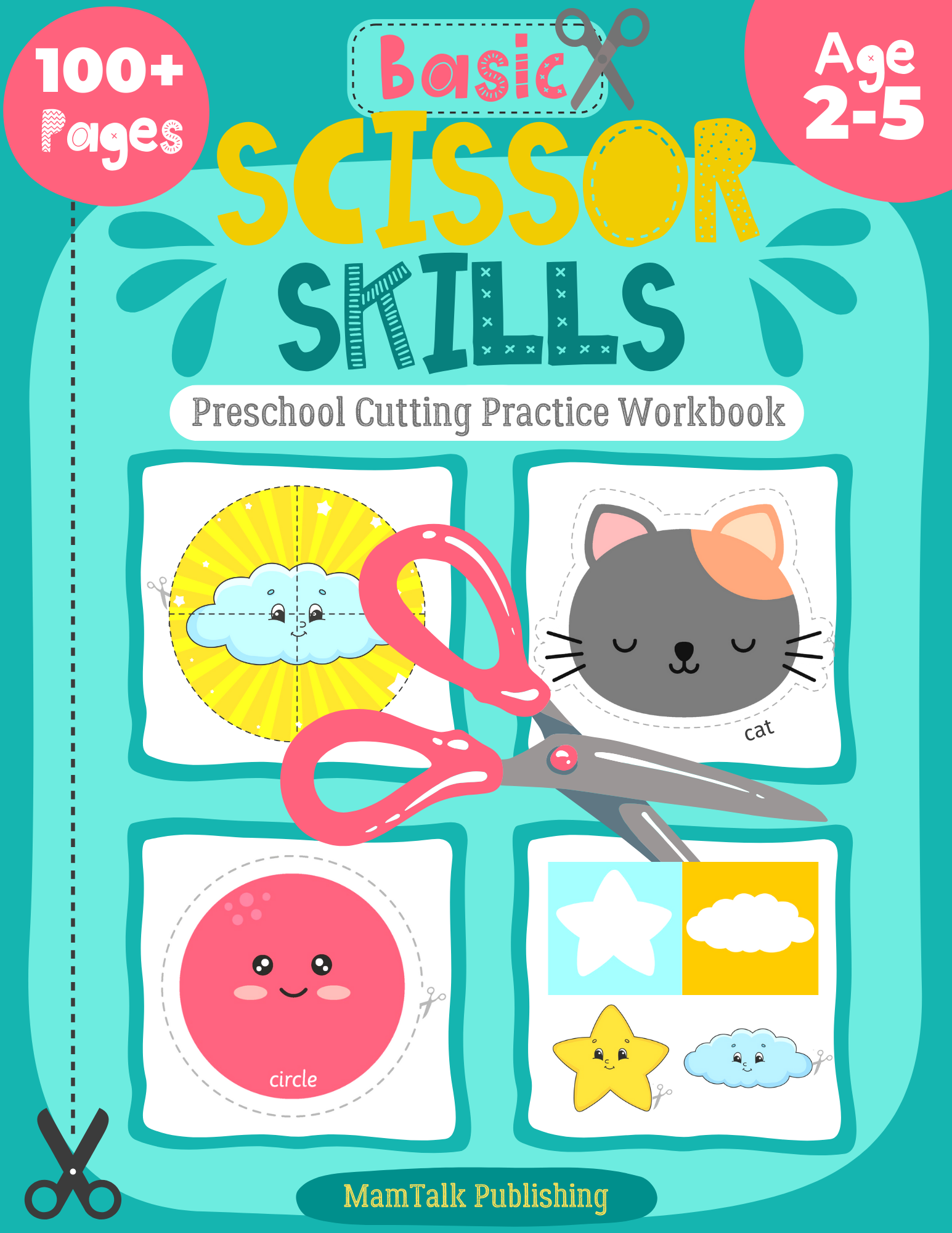 Scissor Skills Cutting Book by MamTalk Publishing on Amazon