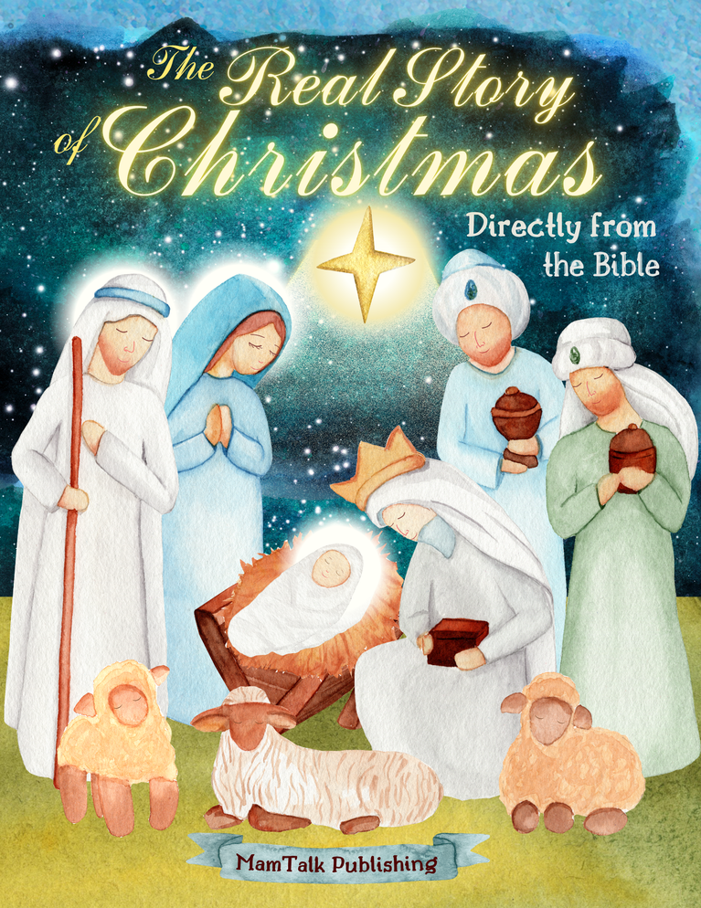 Real Christmas Story from Bible Book for Kids by MamTalk Publishing on Amazon