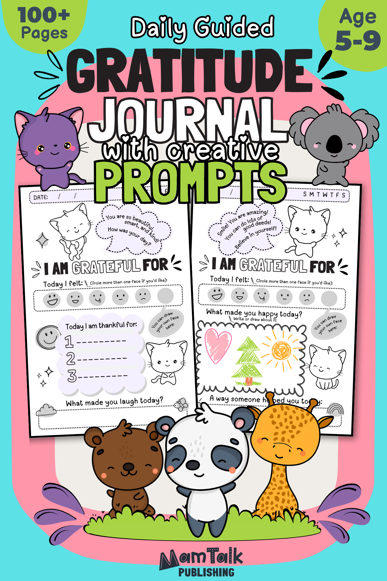 Gratitude Journal for Kids by MamTalk Publishing on Amazon