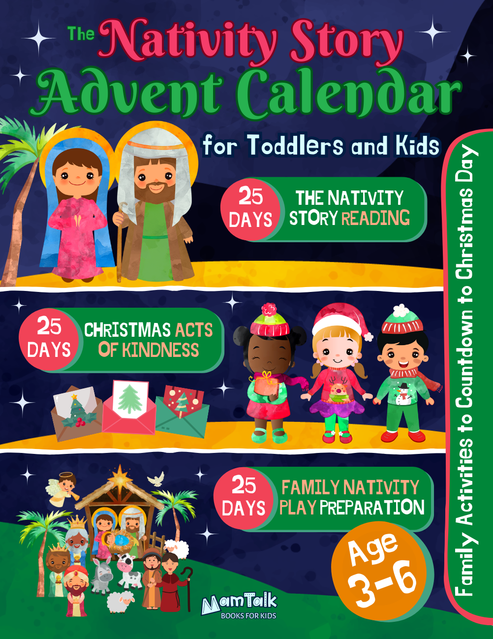 Nativity Advent Calendar for Kids by MamTalk Publishing on Amazon