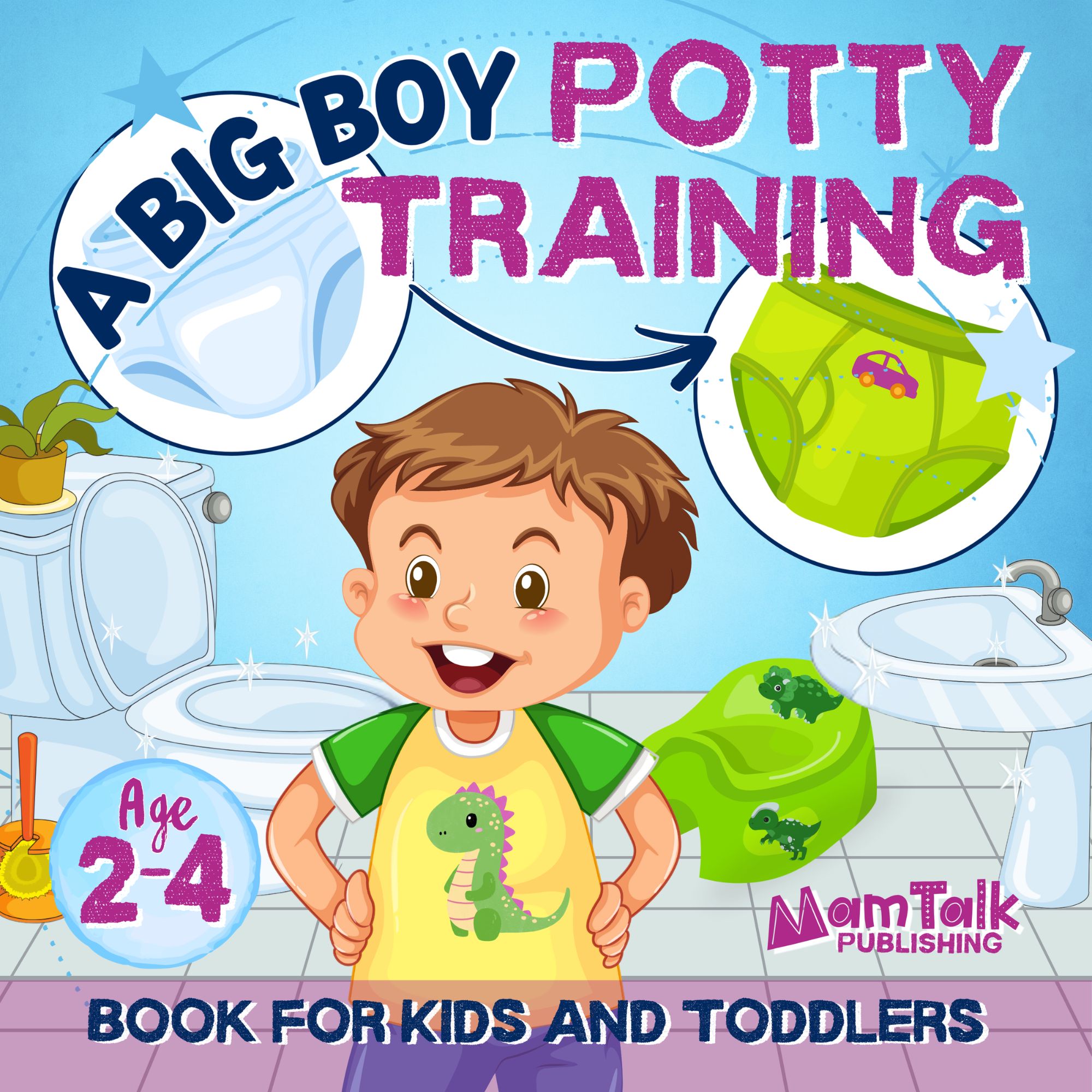 Potty training book for boys by MamTalk Publishing