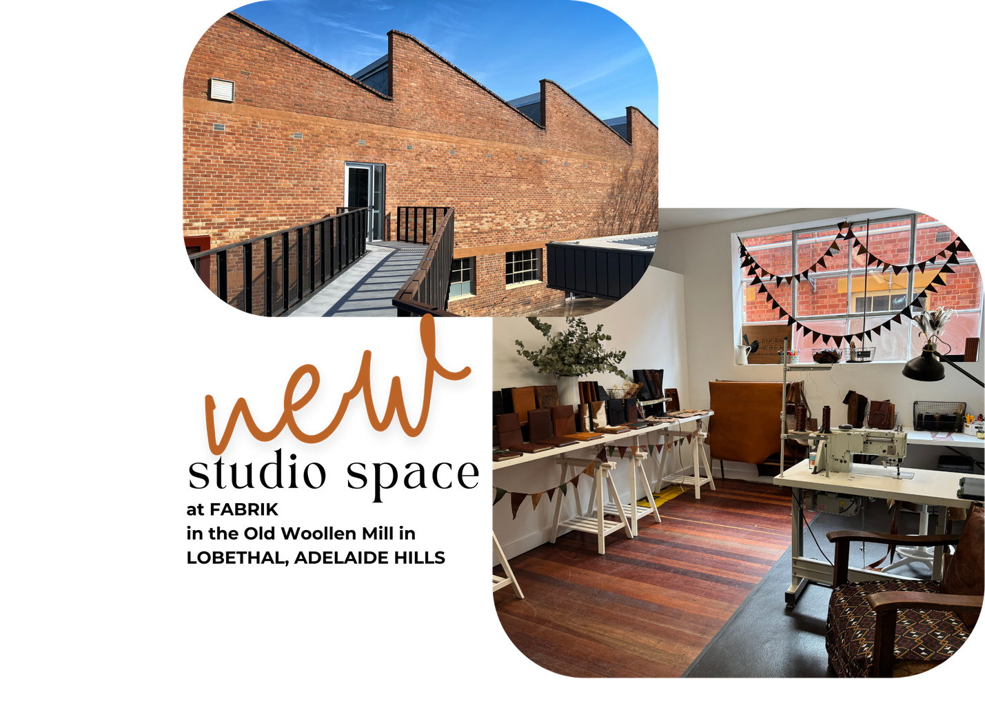 The restored Old Woollen Mill at Fabrik in Lobethal, home to the Rustic Wren pop-up studio