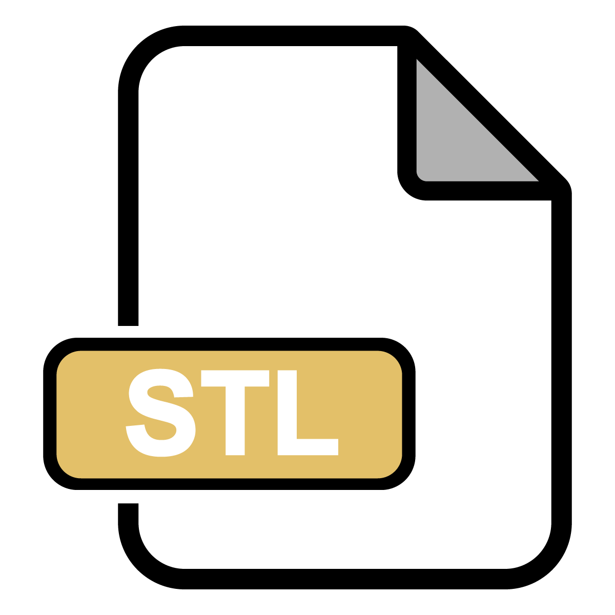 an icon representing an STL file