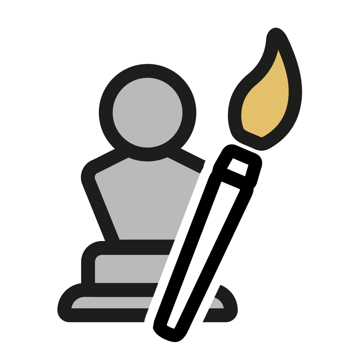 an icon representing the growing library