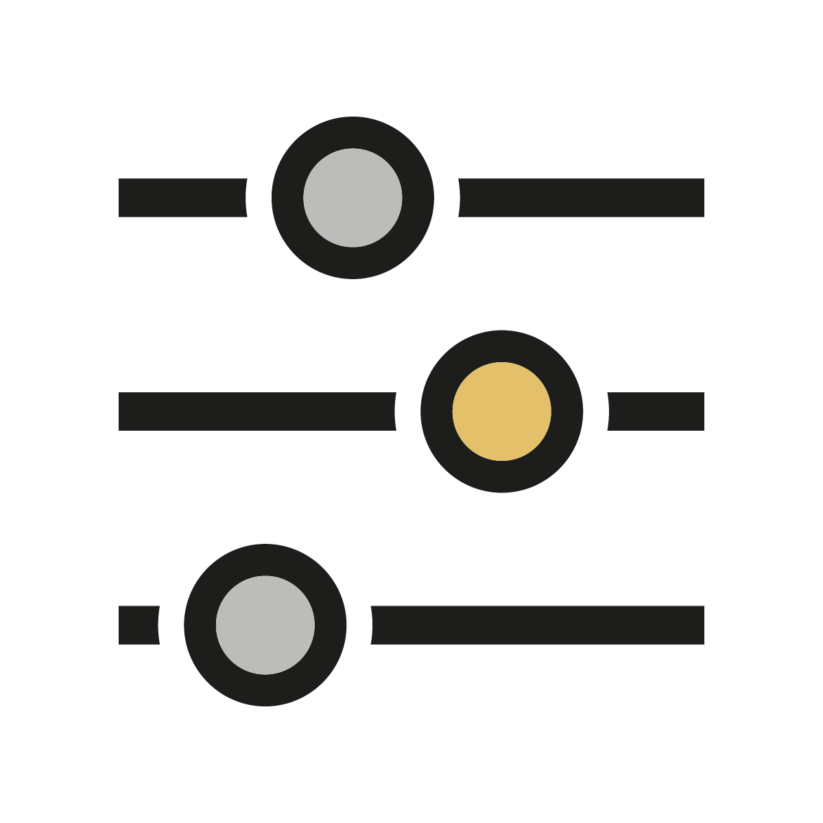 an icon representing customization