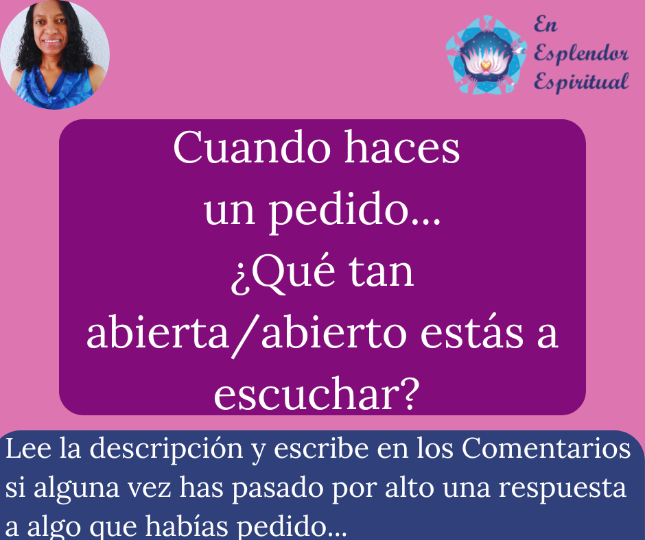 ¿Qué tan abierta/o estás a escuchar?