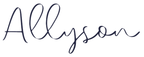 Allyson's signature