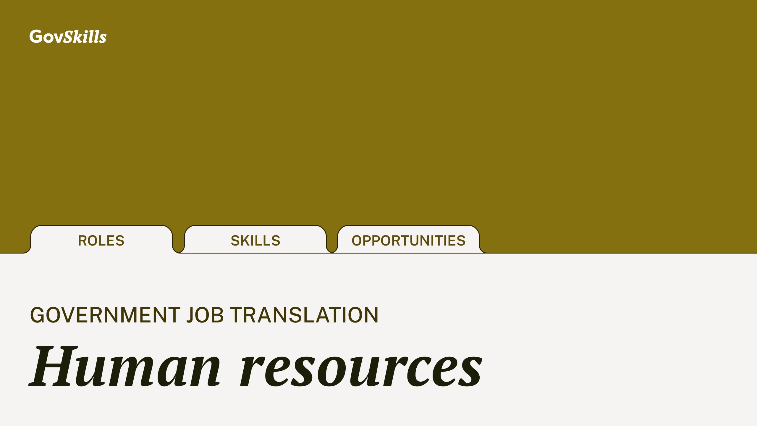 Job Translation: Federal Human Resources