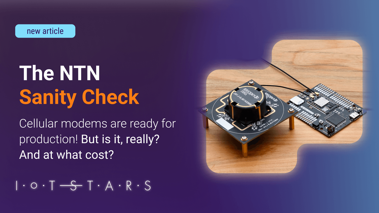 The Non-Terrestrial Network Sanity Check