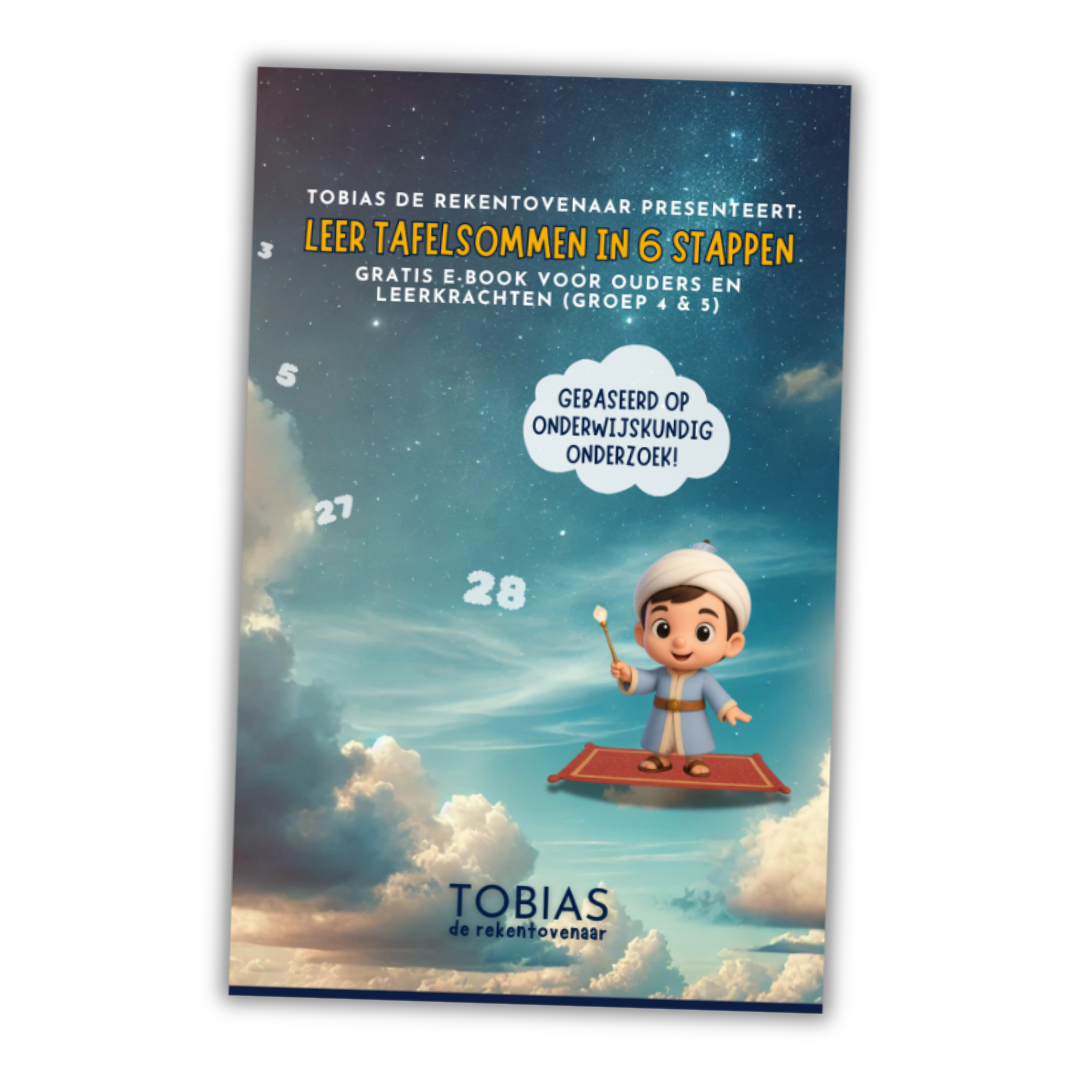 Leer tafelsommen in 6 stappen- Tobias de rekentovenaar