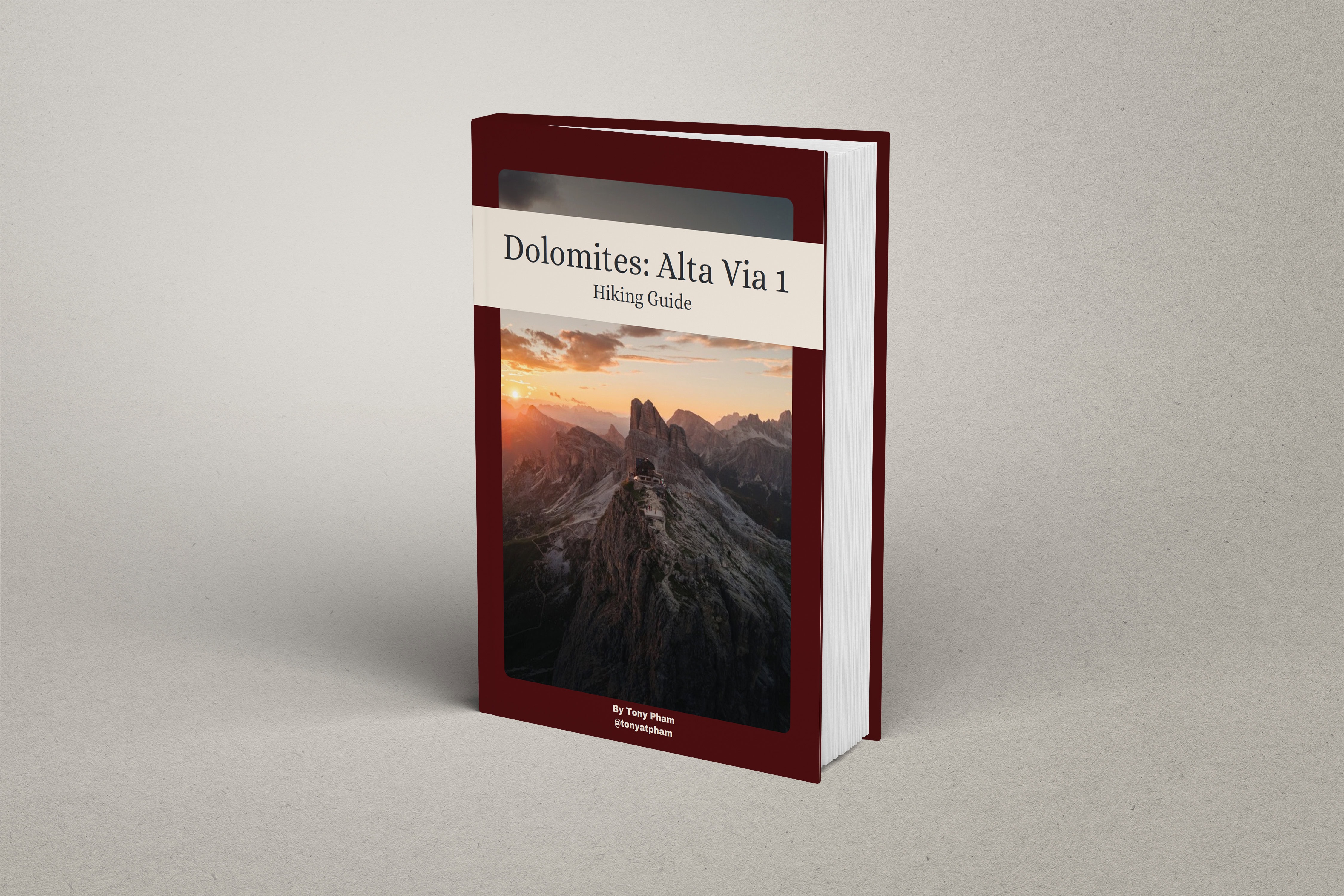 dolomites alta via 1 hiking guide and notion travel template