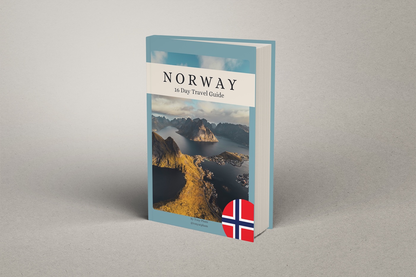 16 day Norway road trip digital travel guide with pinned google maps and notion template