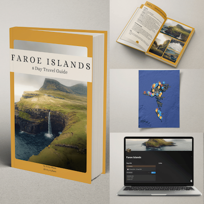digital travel guides with notion template and google maps