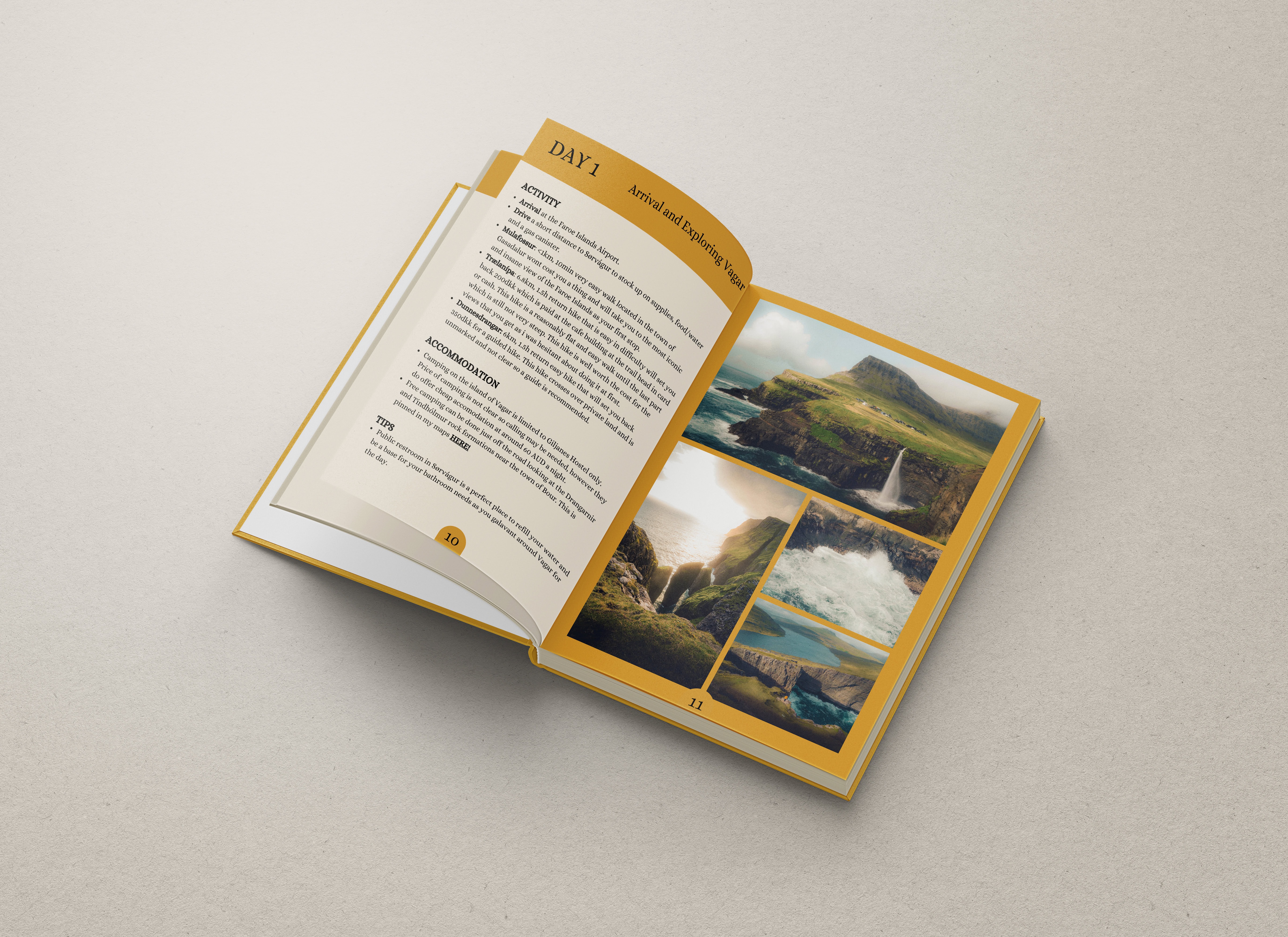 faroe islands road trip digital travel guide with pinned google maps and notion travel template