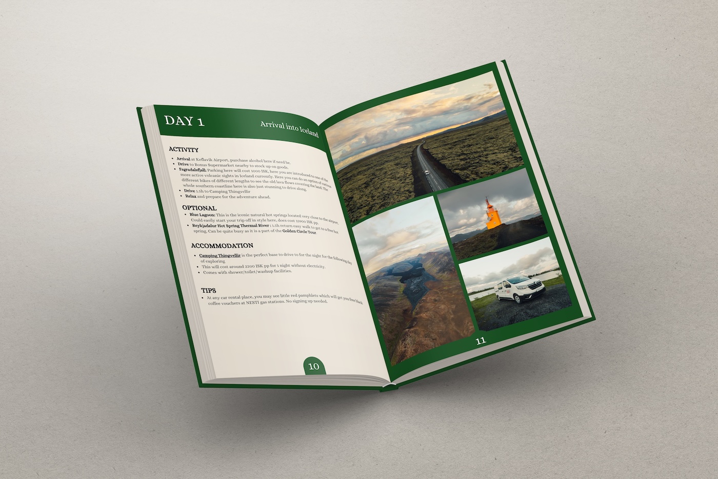 iceland road trip digital travel guide with pinned google maps and notion template