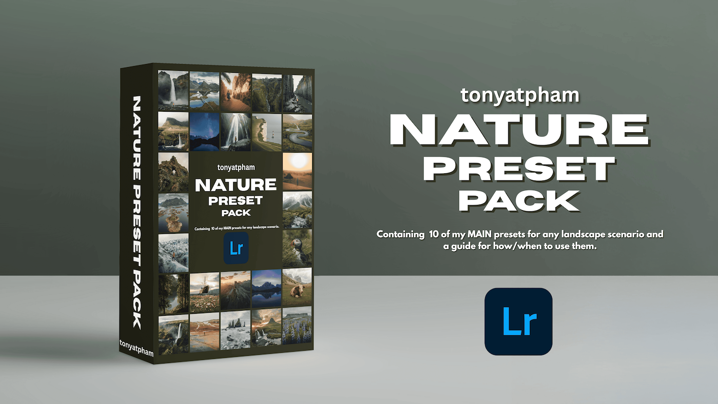 lightroom nature preset pack digital product from tonyatpham