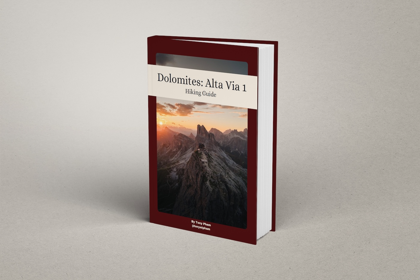 dolomites alta via 1 hiking guide and notion travel template