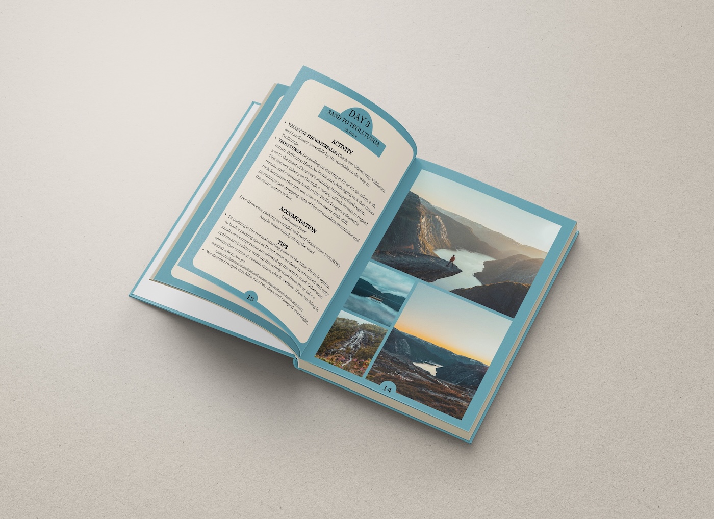 16 day Norway road trip digital travel guide with pinned google maps and notion template