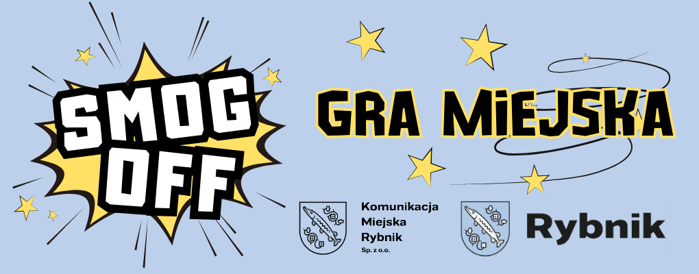 Napis: Gra miejska Po Nitce do Kłębka, obok Jednorożec z haftowaną grzywą i ogonem oraz logo mBank