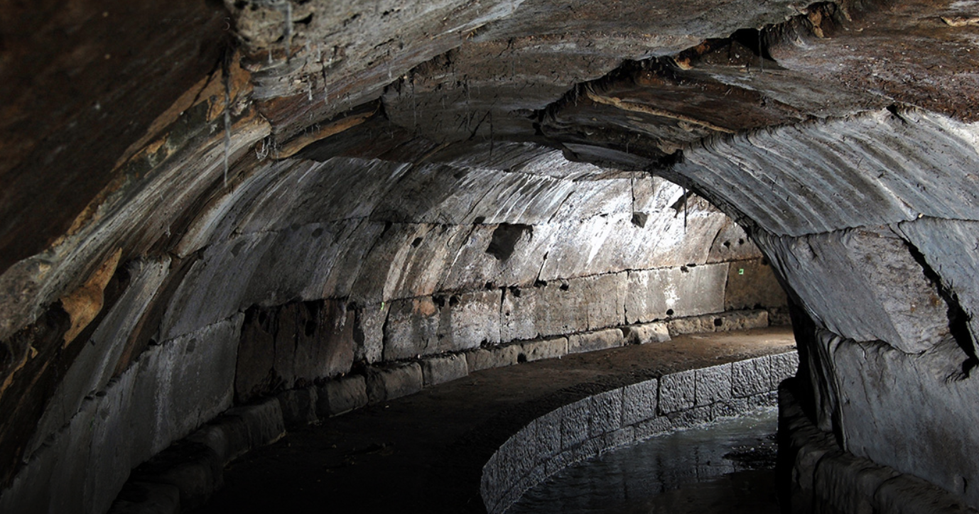 Roman sewage system