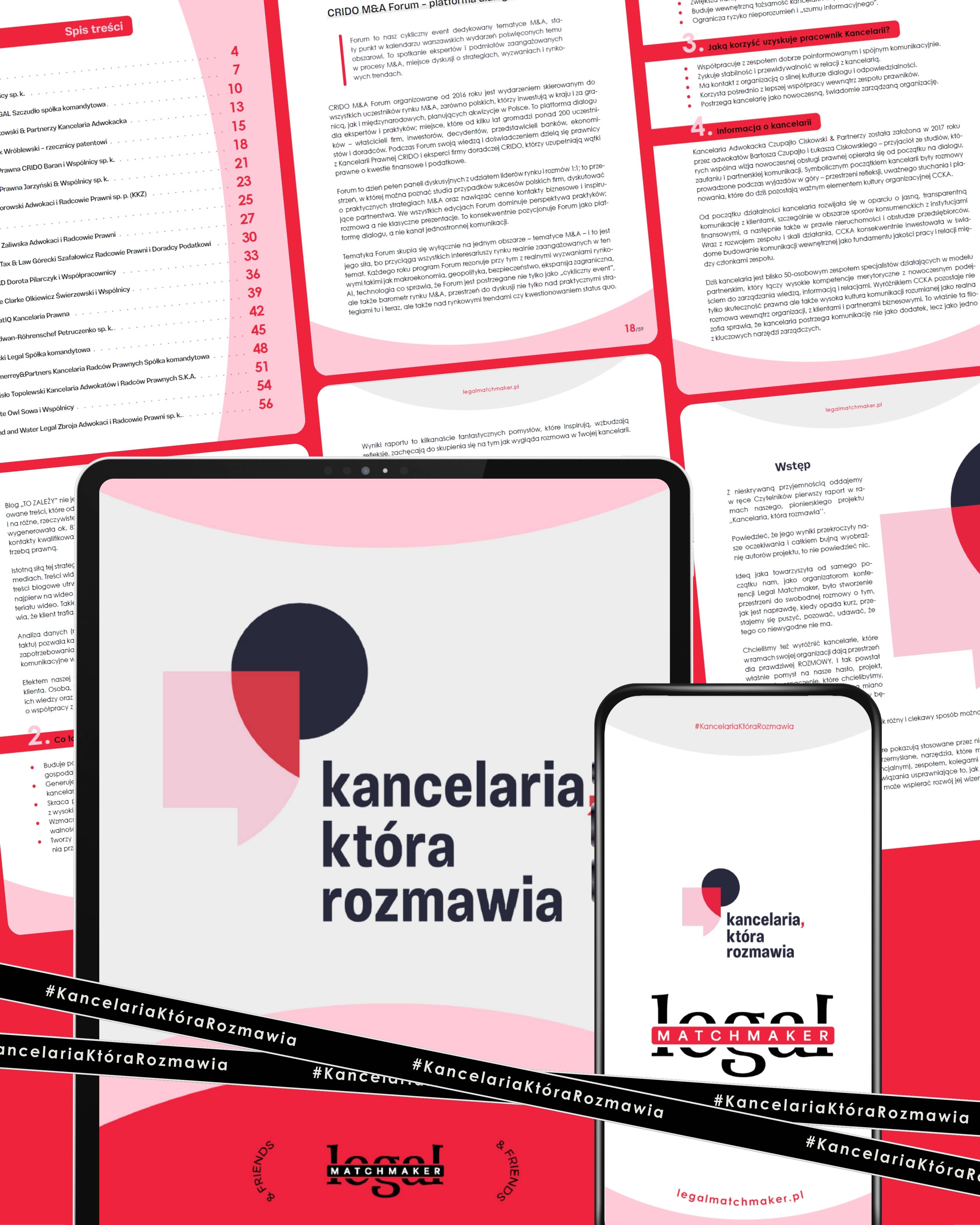 Raport: Kancelaria, która rozmawia - Legal Matchmaker and Friends