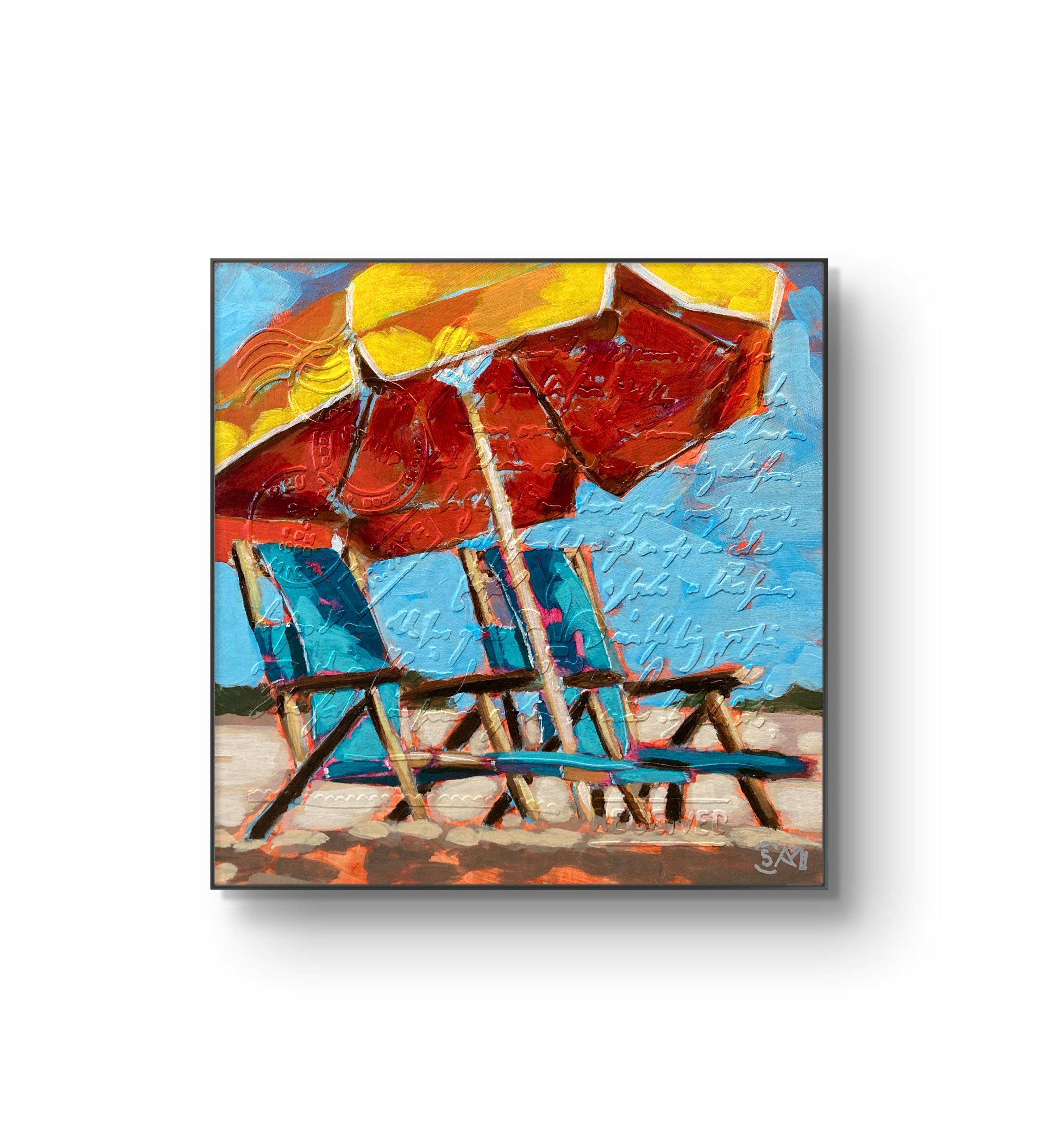 crafticana silvana manoliu romanian modern impressionist paintress painter artist acrylic painting wood panel summer postcard