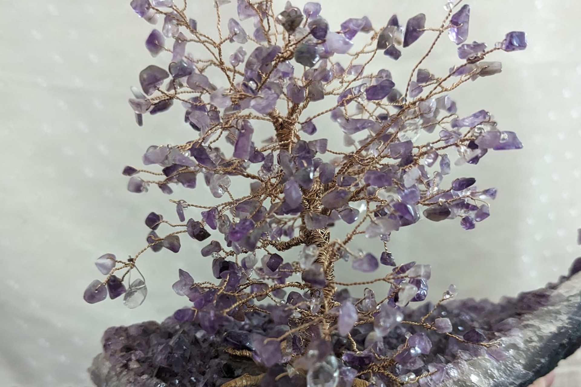 Amethyst on Amethyst geode