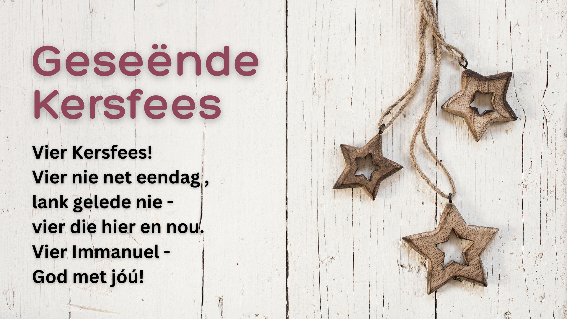 Vier Kersfees