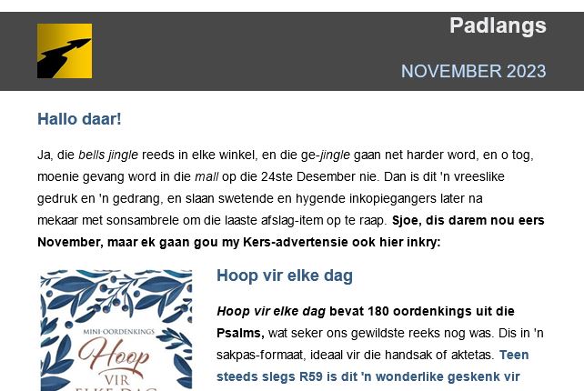 Padlangs Nuusbriewe