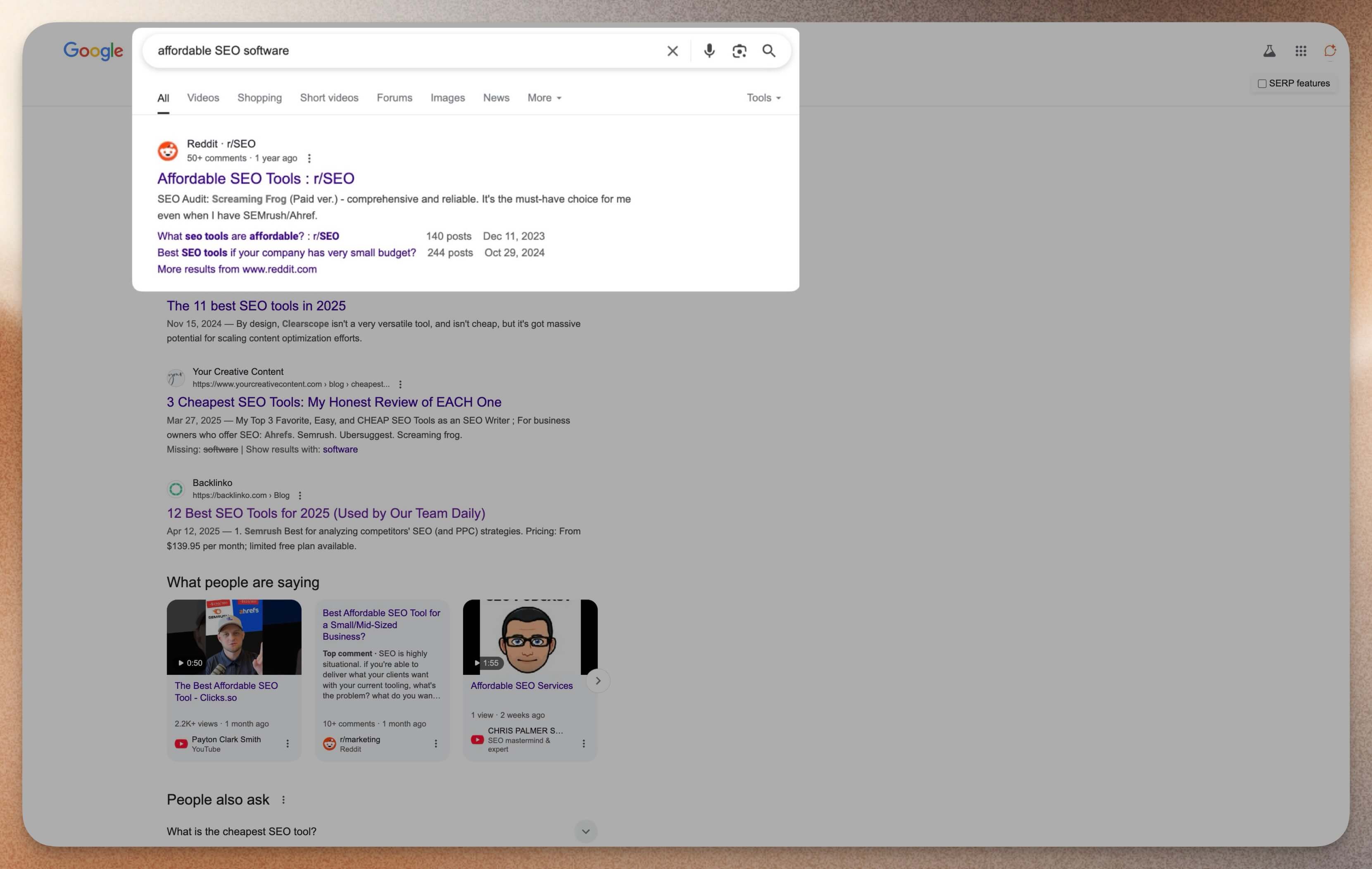 Reddit dominating Google Search